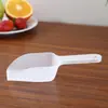 Pá pequena de gelo de plástico pá transparente doméstica espessada PP boca quadrada pá de farinha pá de comida pá de semente de melão de chá