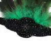 Moda para fiesta de banquete joyería llamativa tocado diadema para el cabello al por mayor diadema para el cabello europea y americana diadema con plumas transfronteriza