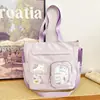 Bolsas Bidimensionais para Meninas com Bom Visual, Bolsas de Estudo Frescas e Doces em Cores de Doce para Meninas, Bolsas Diárias Leves