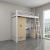 Cama de Apartamento Universitario Escalera de Dos Peldaños Personal Escolar Estudiante de Posgrado Cama de Dormitorio Mesa Inferior Combinación Integrada