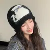 Gorro tejido retro estilo coreano con mezcla de lana, perfecto para otoño e invierno, hace que tu cara se vea más pequeña, protege las orejas, moderno y elegante