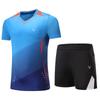 Roupas de badminton terno feminino de manga curta roupas de tênis de secagem rápida terno esportivo masculino roupas de badminton entrega de uma peça