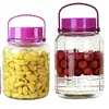 Frasco Grande de Vidrio Sellado Engrosado para Remojar Vino, Barril de Vino de Frutas, Frasco para Encurtidos, Recipiente para Vino de Bayas de Laurel, Botella Vacía