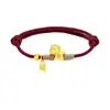 Pulsera Roja para el Año del Caballo, Plata Pura 999, Buena Suerte y Riqueza, Regalo de Año Nuevo, Pulsera Hecha a Mano de Hilo Rojo