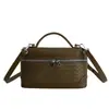 Bolso Cubo Casual de Cuero Suave Color Sólido 2026 Modelo Nuevo para Mujer, Diseño de Nicho, Elegante y Moderno, Bolso Único de Hombro y Cruzado