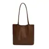 Bolso Tote Cubo Tejido Versátil Casual para Mujer 2025 Nuevo Gran Capacidad Lujo Ligero Elegante Simple Bolso de Hombro Axila