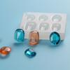 DIY triângulo retângulo gema gota cola molde joias molde cristal gota cola molde de silicone