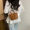2025 Nuevo Bolso Cubo de Dibujos Animados Lindo y Moderno de Gran Capacidad para Hombro Único, Debajo del Brazo, Bolso Texturizado para Viajero, Bolso de Mano para Mujer