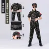 Traje de ropa de camuflaje para niños, traje de entrenamiento militar, ropa de camuflaje para exteriores, niños y niñas, niños de colegio, campamento de entrenamiento de verano, ropa de rendimiento para entrenamiento militar