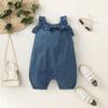 Mono vaquero nuevo para bebé, traje corto de escalada, verano, algodón, tirantes para niños y niñas, mono para bebé, bolsa de pedos