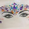 Maquillaje de Fiesta para Festival de Música EDM Europeo y Americano Efectos Especiales Ojo Cara Pedrería Pegatina Diamante para Cara Color Rojo Internet Joyería de Diamantes