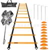 Escalera de entrenamiento de fútbol transfronterizo, señal de plato, traje de paraguas de resistencia, escalera de salto, escalera de agilidad, escalera de cuerda de entrenamiento, escalera de entrenamiento