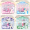 Blister Unhas Vestíveis Artesanais DIY para Crianças, Unhas de Crianças, Adesivos de Unha da Princesa Elsa do Frozen