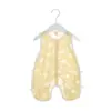 Ropa de Verano para Bebé Ultra Delgada con Estampado de Flor Quemada Pipa Chaleco sin Mangas para Bebé Mono con Corte Lateral Traje Corto de Gateo
