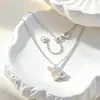 Joyas personalizadas con colgantes de los doce signos del zodíaco de diamantes completos, cadena de clavícula de circón de lujo ligero para mujer, eslabón de joyería de múltiples signos del zodíaco