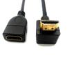 Linha de extensão HDMI A fêmea para A macho, linha HD, linha de câmera, linha de dados HDMI para cima e para baixo, cotovelo esquerdo e direito, tudo em cobre