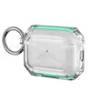 Adecuado para Funda Protectora de Auriculares Bluetooth AirPods Pro 3ª Generación, Carcasa Blanda Transparente Apple, Funda para Auriculares Anticaídas de Color Contrastante