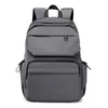 Mochila casual ligera, gran capacidad, bolso de moda para portátil de negocios, mochila de color sólido para ir al trabajo y viajar, mochila escolar para estudiante universitario