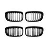 Adecuado para Serie 1 F20 F21 de BMW Principios de 2011-2014 Malla de Rejilla de Tira Vertical de Línea Única Doble Línea Modificación Transfronteriza