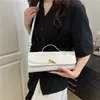 Bolso de noche grande con estampado de cocodrilo, bolso de hombro estilo baguette para mujer, bolso tote versátil para ir al trabajo, estilo transfronterizo