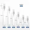 Em estoque 2ml 3ml 5ml 10ml Cilindro Reto de Vidro Borrifador para Decantar Perfume Frasco de Amostra Vazio Portátil para Viagem Névoa Fina