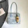 Bolso Tote Suave con Estampado de Letras para Mujer, Bolso de Mano de Gran Capacidad a la Moda, Bolso de Hombro Nuevo Diseño de Gama Alta de Nicho