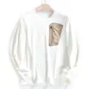 Serie alternativa Niaoping - cálida y amigable con la piel + alta elasticidad sin restricciones, camiseta de manga larga con cuello redondo para deportes al aire libre para hombre en otoño e invierno