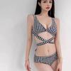 Bikini dividido de dos piezas, sexy, para vacaciones en aguas termales, para mujer, con protección solar, para cubrir el vientre.