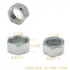 Cabezal de Ducha Oculto Tuerca de Tres Vías Rosca Dañada Rosca Inversa Tuerca de 6 Puntas Color Gris Metalizado Accesorios para Grifo Mezclador