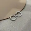 Aretes Trenzados Retorcidos, Aretes de Plata con un Diseño Único, Estilo Minimalista de Alta Gama, Versátiles, Modelo de Moda 2025