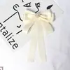Pajarita para Mujer Lazo Grande Beige Perla Mate Estilo Pequeño Fragante Pin de Cinta Accesorios Estilo Preppy para Mujer Broche Romántico