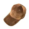 Gorra lisa pequeña personalizada con logo bordado, gorra de béisbol de terciopelo de color sólido bordada, terciopelo grueso, visera ligera