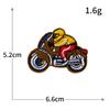 Motocicleta Estilo Punk Motocicleta Harley Bordado Desenho Animado Bordado Adesivos de Tecido Corrida Clássico Bicicleta Acessórios de Vestuário