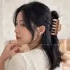 Pinza para el pelo de verano estilo ins con bloques de color para mujer, pasador lindo de lunares japoneses para niña, pinza de tiburón grande para recogidos.