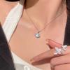 Collar de Cadena para Clavícula de Mujer de Marca Grande Plano para Falda Pequeña Lujo Ligero de Alta Gama Regalo de Cumpleaños para Novia Colgante de Collar Joyería