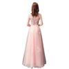 2026 Novo Estilo Vestido para Performance de Coral de Recitação de Poesia Vestido de Apresentador Longo Elegante Rosa Vestido de Madrinha para Mulheres