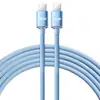 Cable de Datos de Carga Rápida Jingyao 120W Es Adecuado para Apple 15/16 Huawei Cable de Carga Tipo-C de Doble Cabezal 6A Tela Transfronterizo