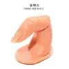 Mão Falsa de Prática de Manicure Mão Falsa Ajustável de Posicionamento para Manicure Modelo de Mão Esquerda Mão Falsa de Treino de Manicure PVC