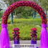 Arco de Flores para Casamento Arco de Flores de Seda Novo Modelo para Evento de Celebração de Inauguração de Loja Decoração de Arco de Casamento Arranjo de Flores Suporte de Flores