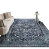Alfombra persa vintage transfronteriza, alfombrilla cálida y aislante para la mesita de noche del dormitorio, alfombra de terciopelo de cristal de área grande para uso doméstico