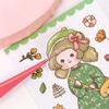 Série de cores doces Cor macaron Pinça de aço inoxidável e Fita de papel Adesivo para diário de bordo Ferramenta de pequenos acessórios