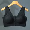 Nueva ropa interior sin costuras para mamá, sujetador de hebilla delantera para mujer, fino, inalámbrico, push up, talla grande, chaleco para mediana edad y ancianas