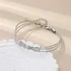 Pulsera de cuentas redondas ajustable, simple, versátil, popular de Oriente Medio, transfronteriza, Joyería nupcial para mujeres europeas y americanas de Dubái