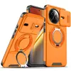 Adecuado para funda de teléfono Redmi K80, funda de teléfono Xiaomi 14T con soporte de ventana deslizante, funda de teléfono Redmi Note 15 Pro