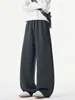 Pantalones deportivos holgados, pantalones casuales, corte diagonal retro, pantalones de pierna ancha holgados casuales de verano para hombre, estilo americano para hombre