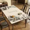 "Wang Wei" Jogo Americano de Estilo Poético e Artístico, À Prova d'Água, À Prova de Óleo, Resistente ao Calor, Novo Estilo Chinês, Tecido Lavável para Mesa de Centro