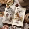 Libro de Materiales Fantasma Oscuro: Serie Lenta de Tiempo Vintage, Materiales de Collage para Decoración de Diario Retro Ligero, Se Incluyen 50 Hojas