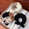 2026 Nuevo Scrunchie Tejido Estilo Dopamina con un Toque Elegante y de Alta Gama, Cuerda Elástica Alta para Coleta