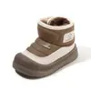 Botas de Nieve para Niñas 2026 Nuevas de Invierno para Niños Niñas Con Felpa Gruesa Calientes Botas Grandes de Algodón para Bebés Superficie de Cuero