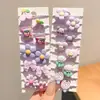 Coloridos pasadores de pelo de pulgar estilo coreano para niños y niñas, lindas diademas, dulces cordones para el pelo de niños, gomas elásticas de alta elasticidad, accesorios para el pelo